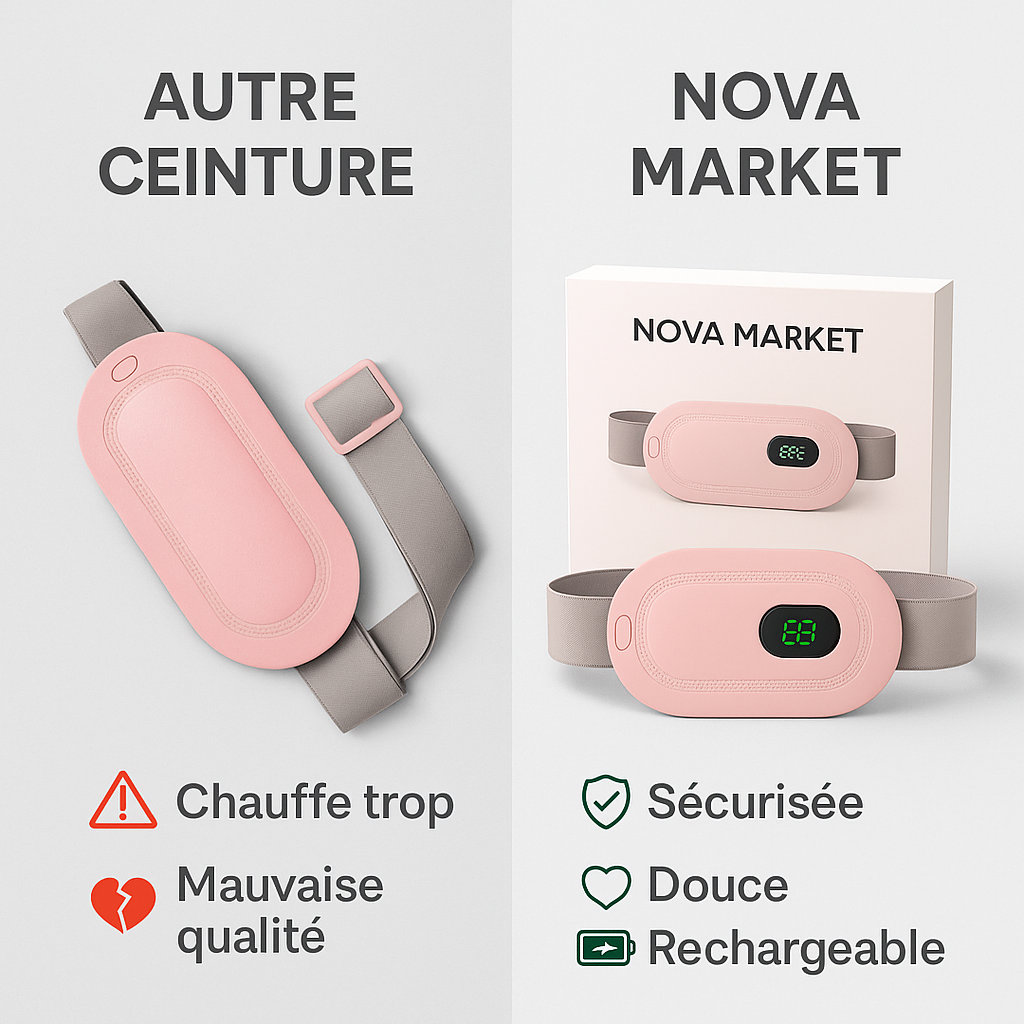 Ceinture Chauffante Anti-Douleur Abdominale et Lombaire